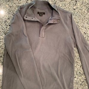 Gray half zip